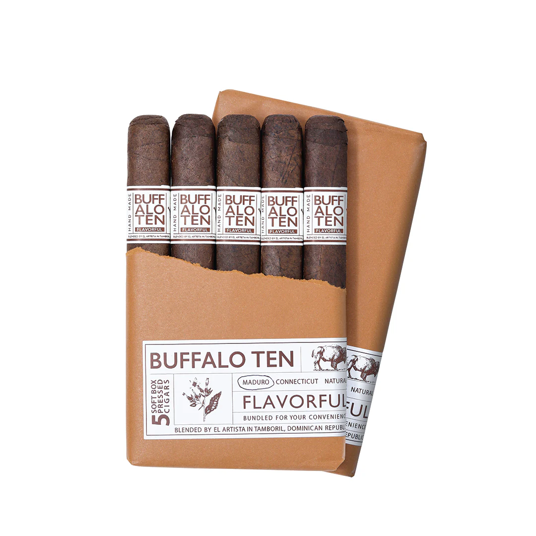 [2212] Buffalo - Ten Maduro Bundle Of 20 6 x 50