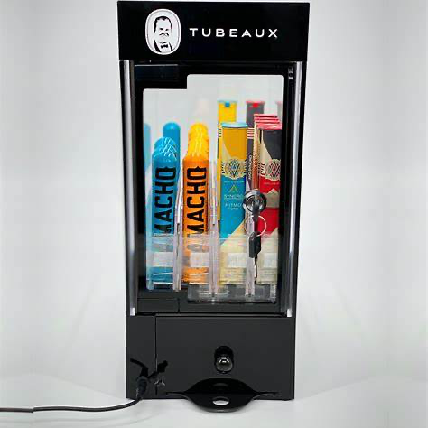 [2298] Single Cigar Cabinet (24  15.7  79 in)