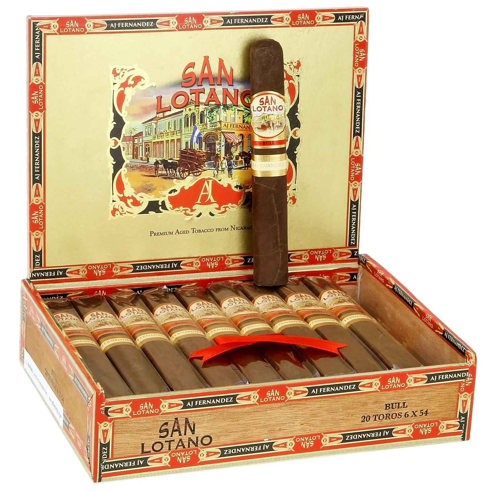 San Lotano - Bull Toro By AJ Fernandez 654 - 6 x 54